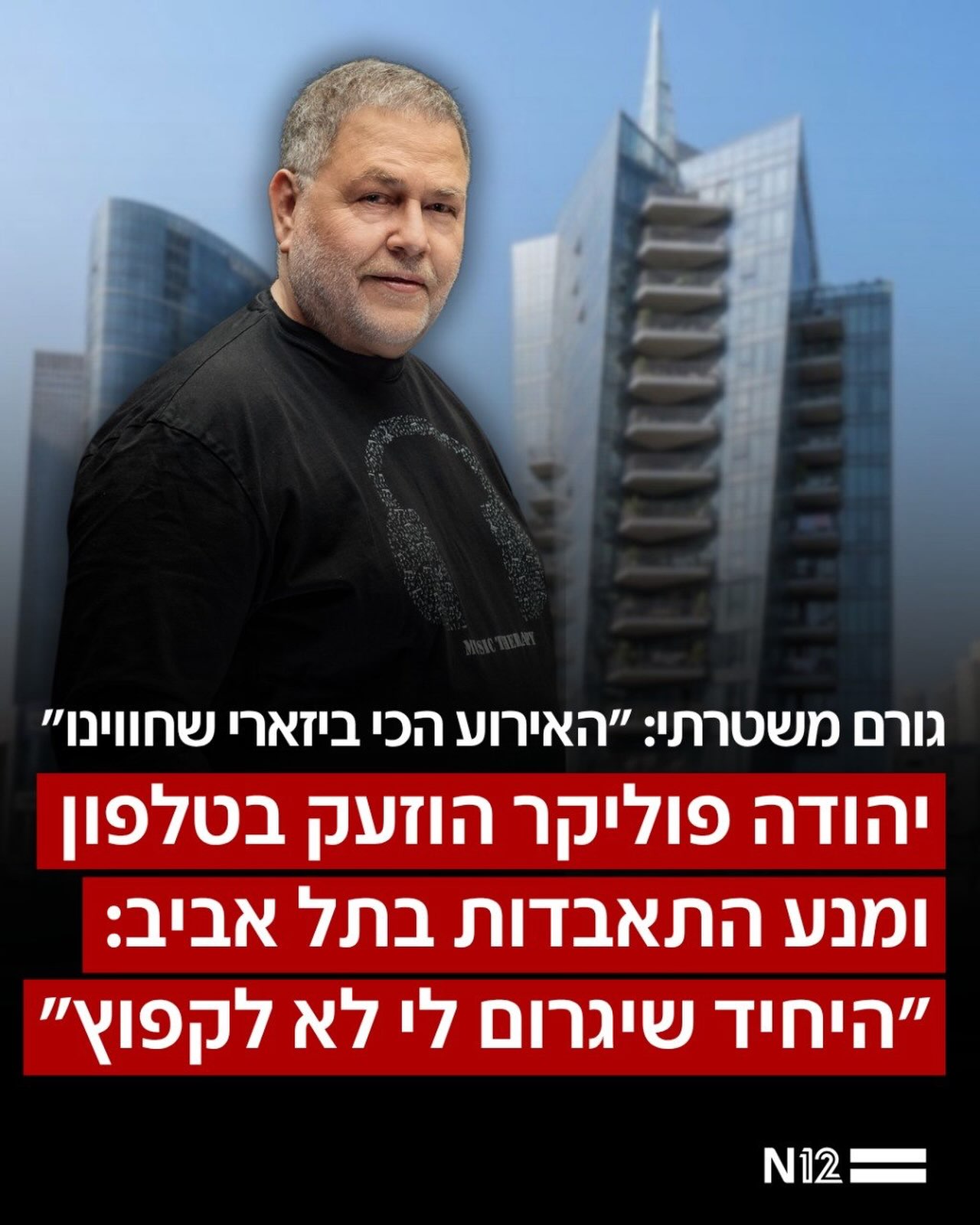 ⁨ רגעים של חרדה ברחוב רמז בעיר נרשמו בסוף השבוע האחרון: גבר...