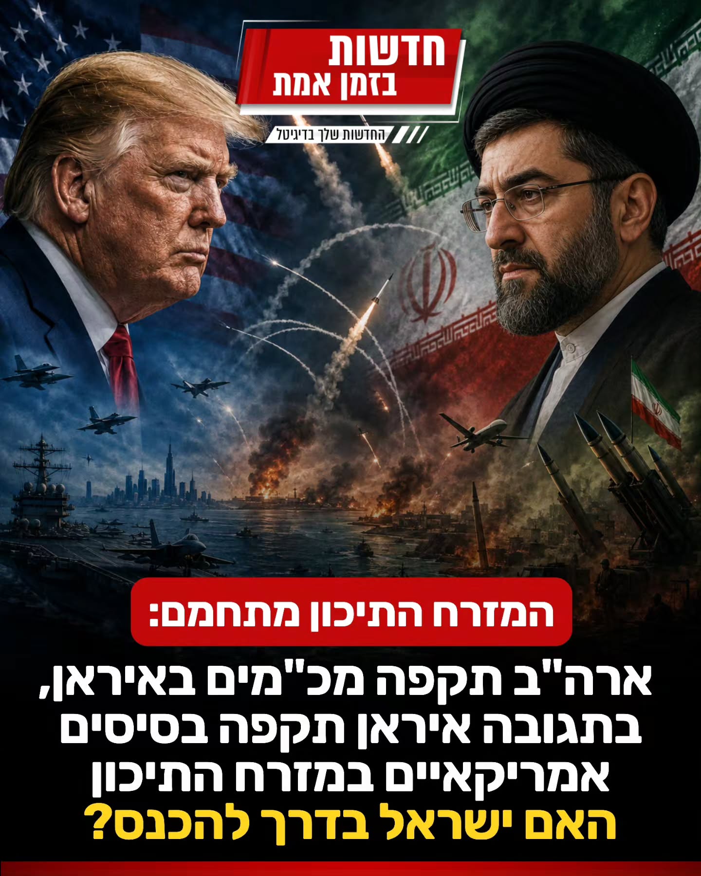 לילה נוסף של תקיפות בין איראן לארה"ב, איך זה ייגמר?...