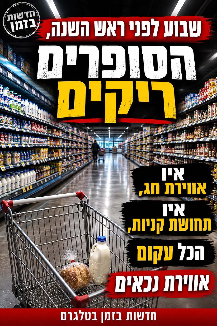 שבוע לפני ראש השנה, הסופרים ריקים: "אין אווירת חג, אין תחושת...