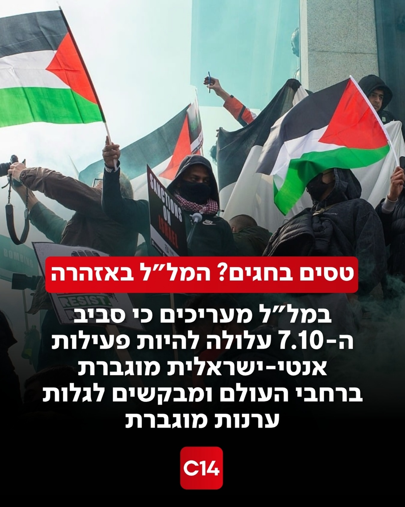 אחרי האזהרה הרחבה לישראלים בחו״ל לקראת חגי תשרי, במל״ל מסמנים...