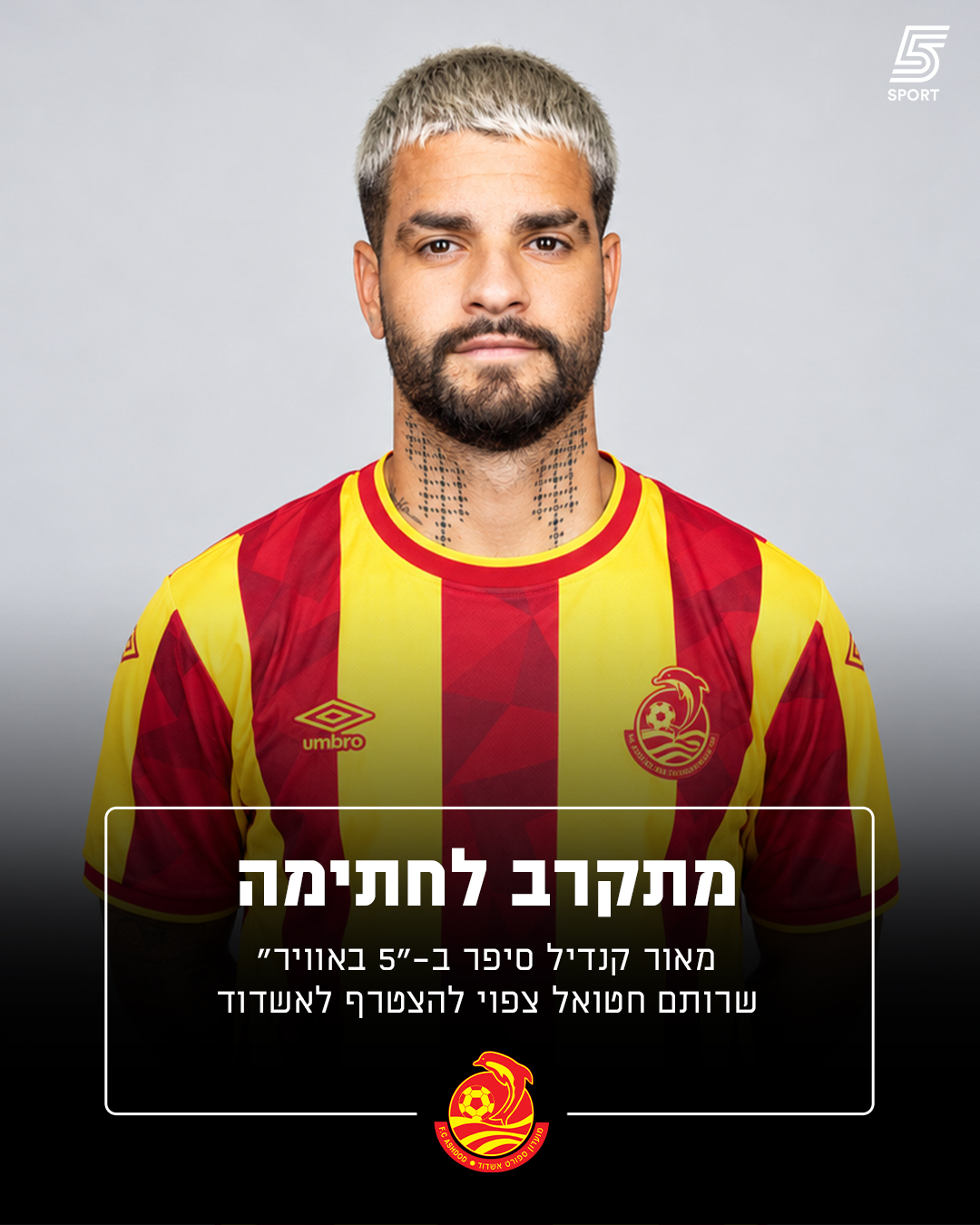 דור מיכה תיווך ולוחץ לצרפו: רותם חטואל בדרך לחתימה באשדוד🔴🟡...