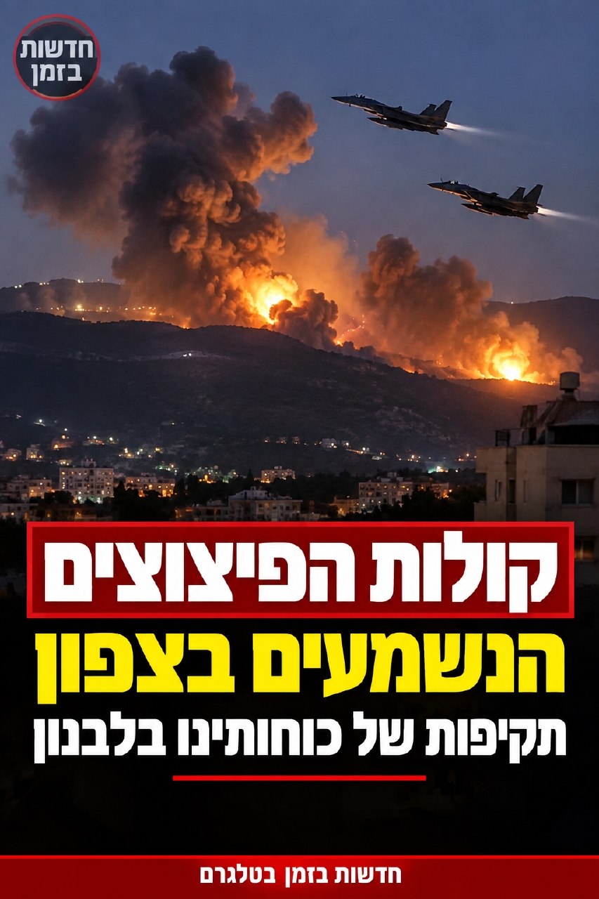 קולות הפיצוצים הנשמעים בצפון...