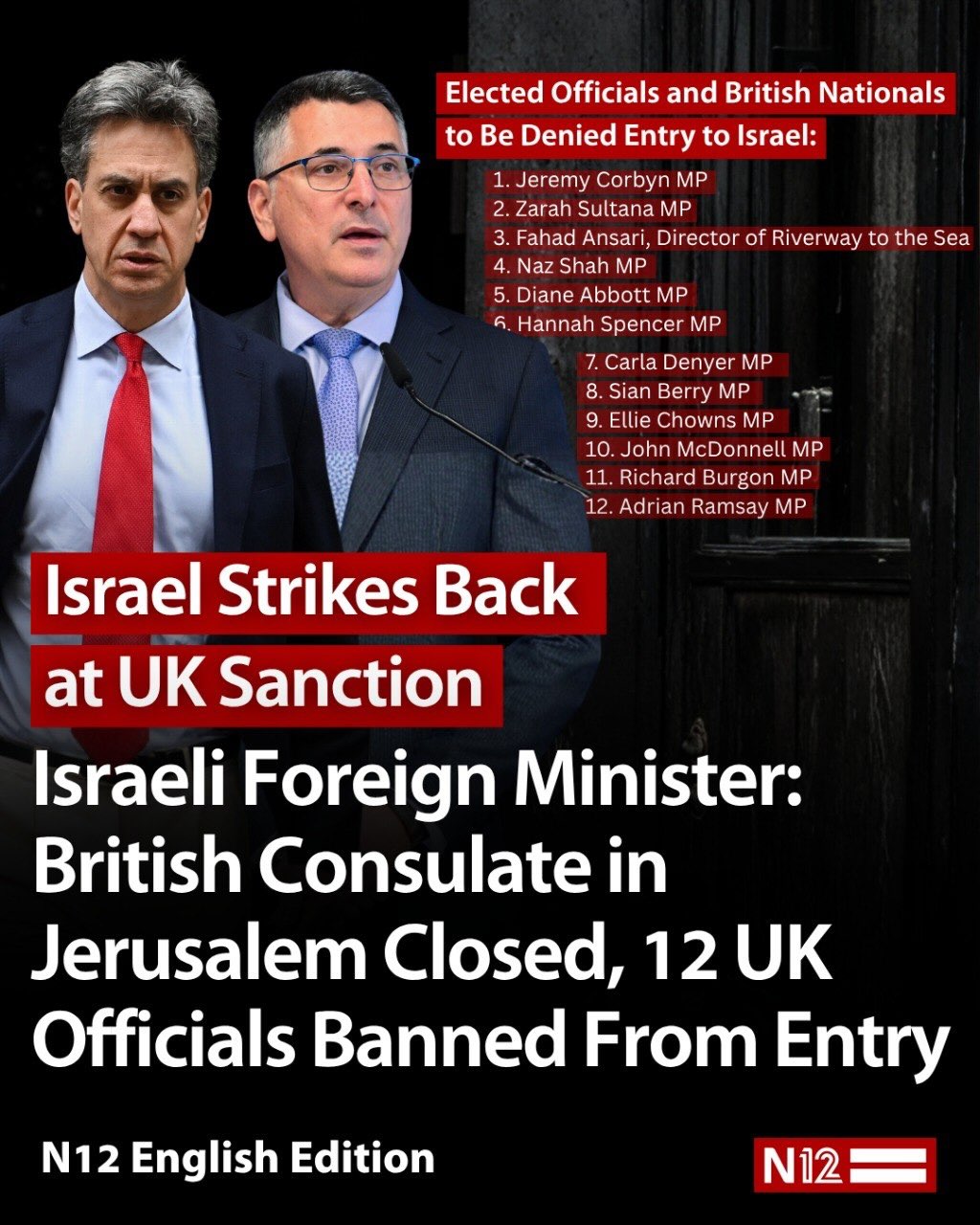 During a special address to Parliament today, UK Foreign Secretary Ed Miliband announced exceptional sanctions...