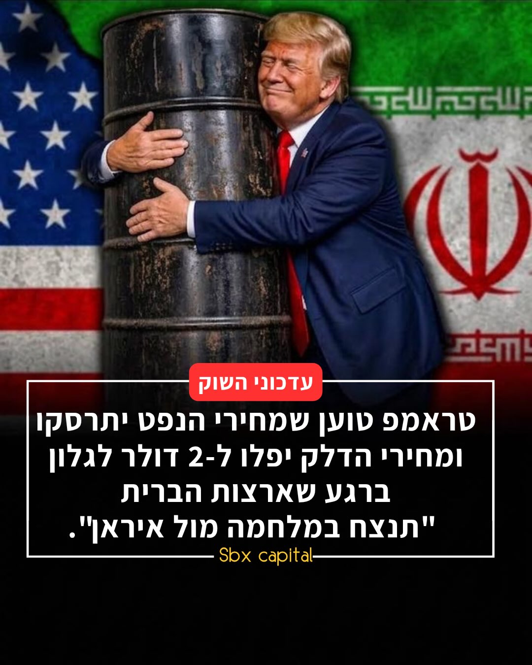 הנשיא טראמפ פרסם ברשת Truth Social ב-7 בספטמבר 2026, שמחירי הנפט יצנחו...