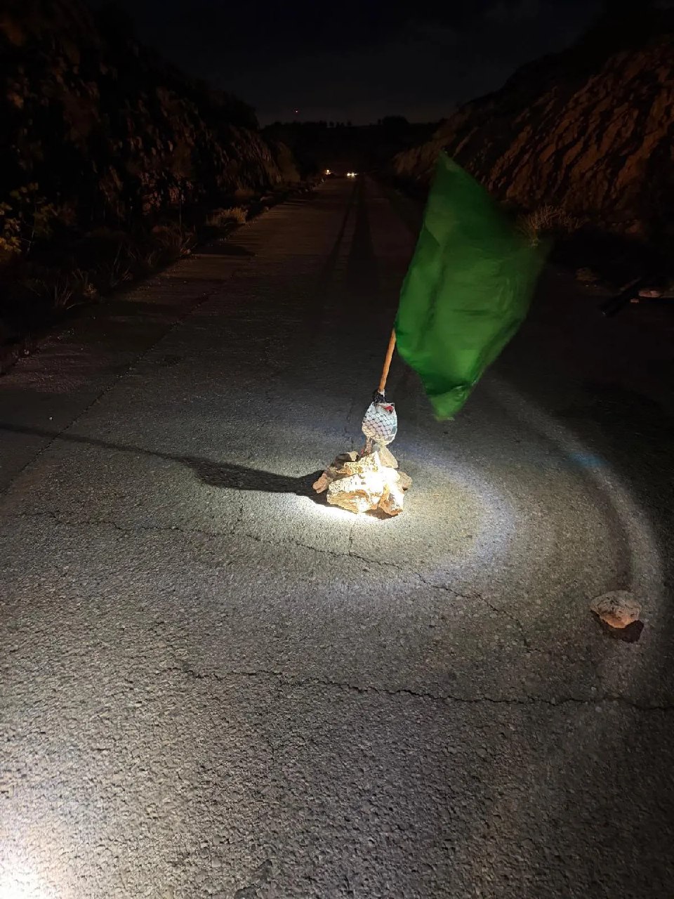 ‏דגל חמאס ומטען דמה אותרו בגזרת בנימין‏...