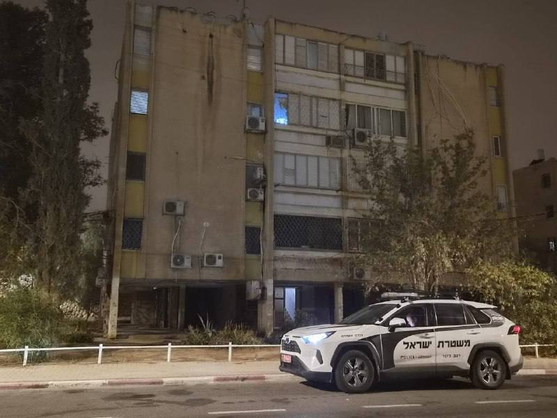 הזירה שבה התרחש על פי החשד הרצח בבאר שבע של אישה, על ידי בעלה....