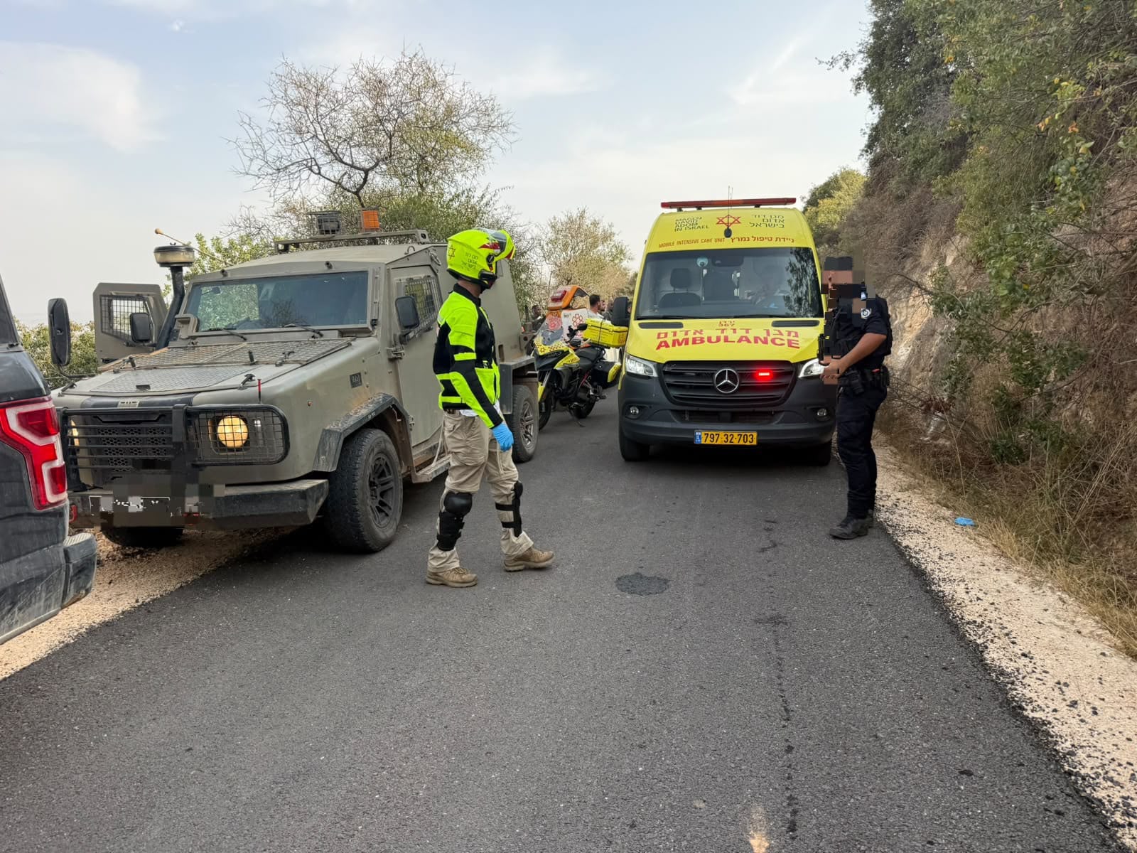 תיעוד מזירת האירוע בצפון...
