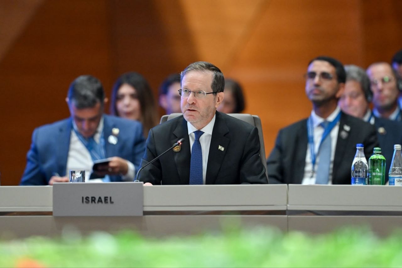 הנשיא הרצוג בוועידת אסיה בבאקו: "שלום אינו יכול להתקיים לצד...