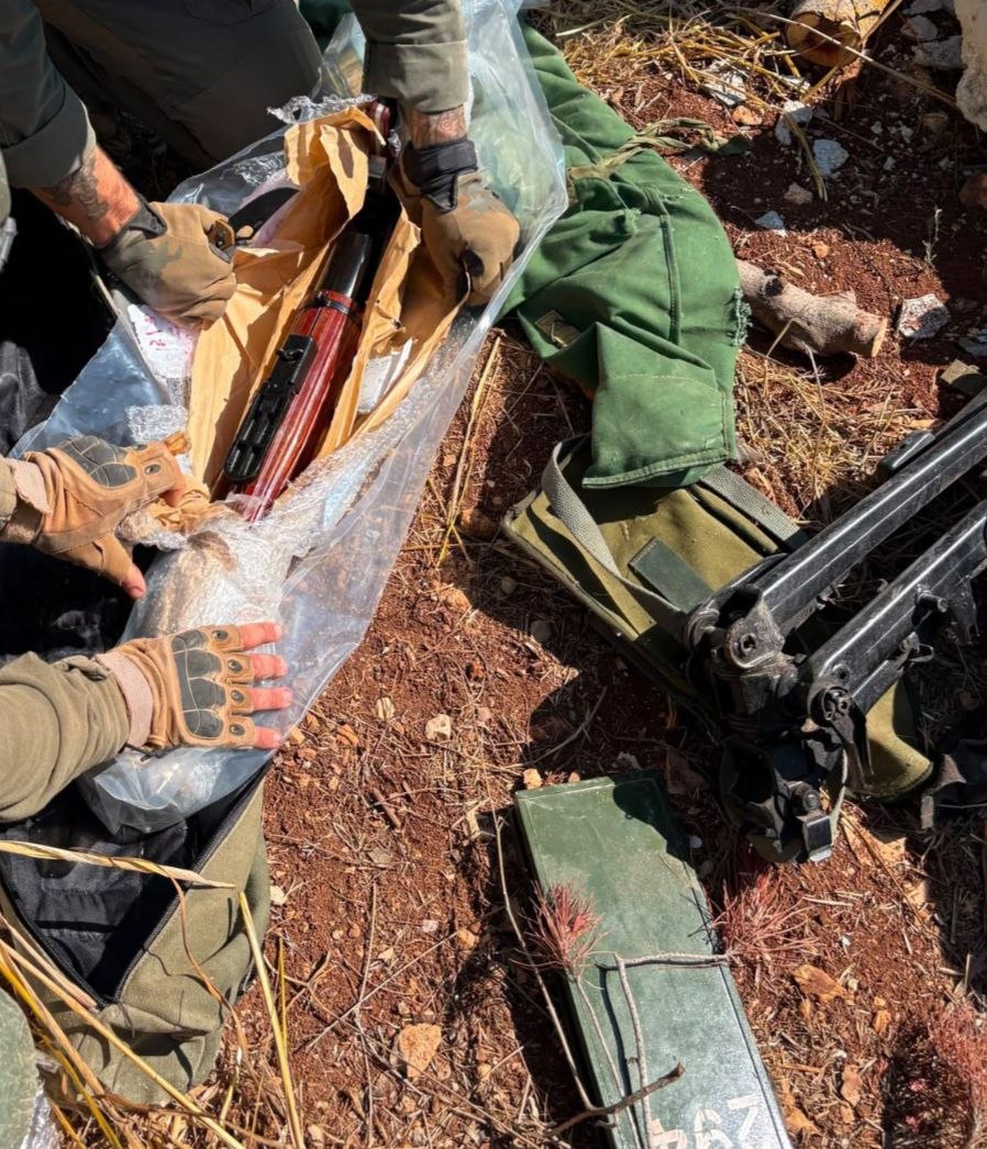 תמונות של אמצעי לחימה שאותרו במרחב הביטחוני בדרום לבנון:...