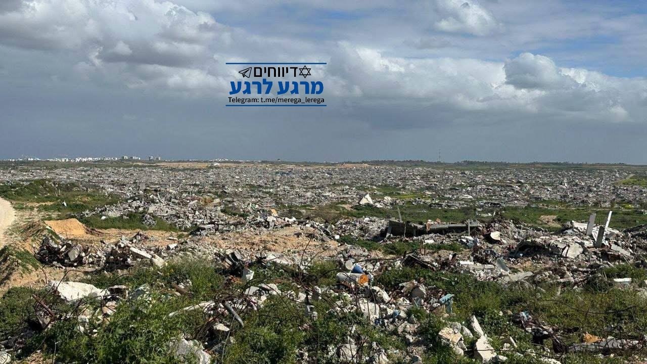 מחיקת בית חאנון מהמפה בצפון רצועת עזה הושלמה...