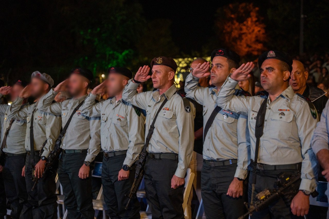 מפקד עוצבת 'ברק' (188) בטקס ההתייחדות עם זכר חללי החטיבה:...