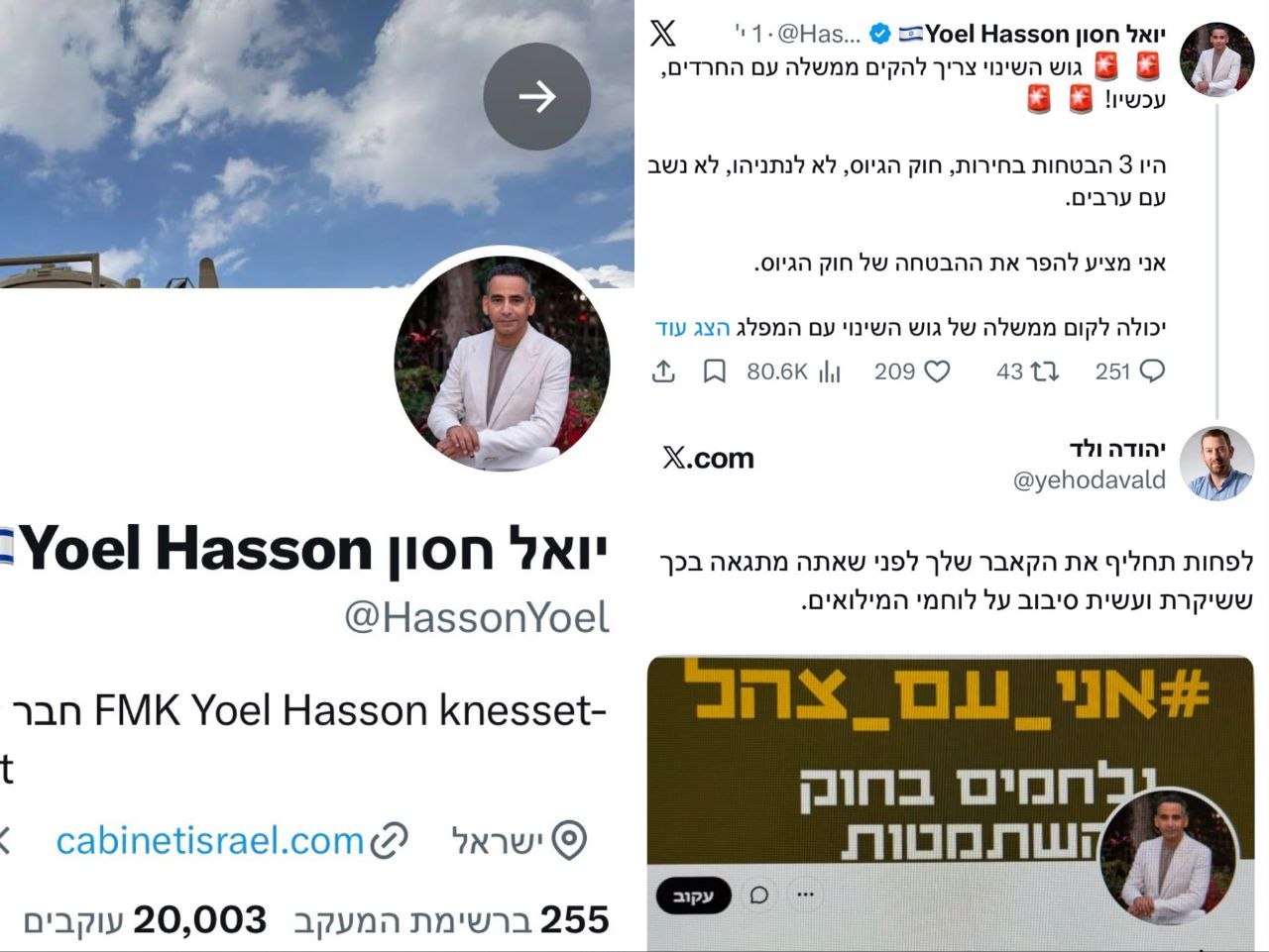 השמאל ממשיך לחשוף את האמת על קמפיין גיוס החרדים…...