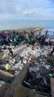 Sài Gòn Xanh 🍀 (@saigon_xanh): ״Hơn 500 Tình Nguyện Viên khắp nơi đến tham gia dọn rác...