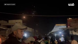 חגיגות בח'אן יונס בעקבות המטח האיראני ...