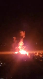 🇱🇧🇱🇧🇱🇧ביירות בניין עולה באש...