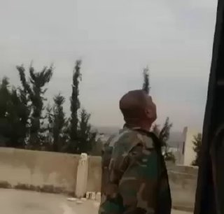 תיעוד סורי של יירוט כלי טיס על ידי הסורים בסוריה...