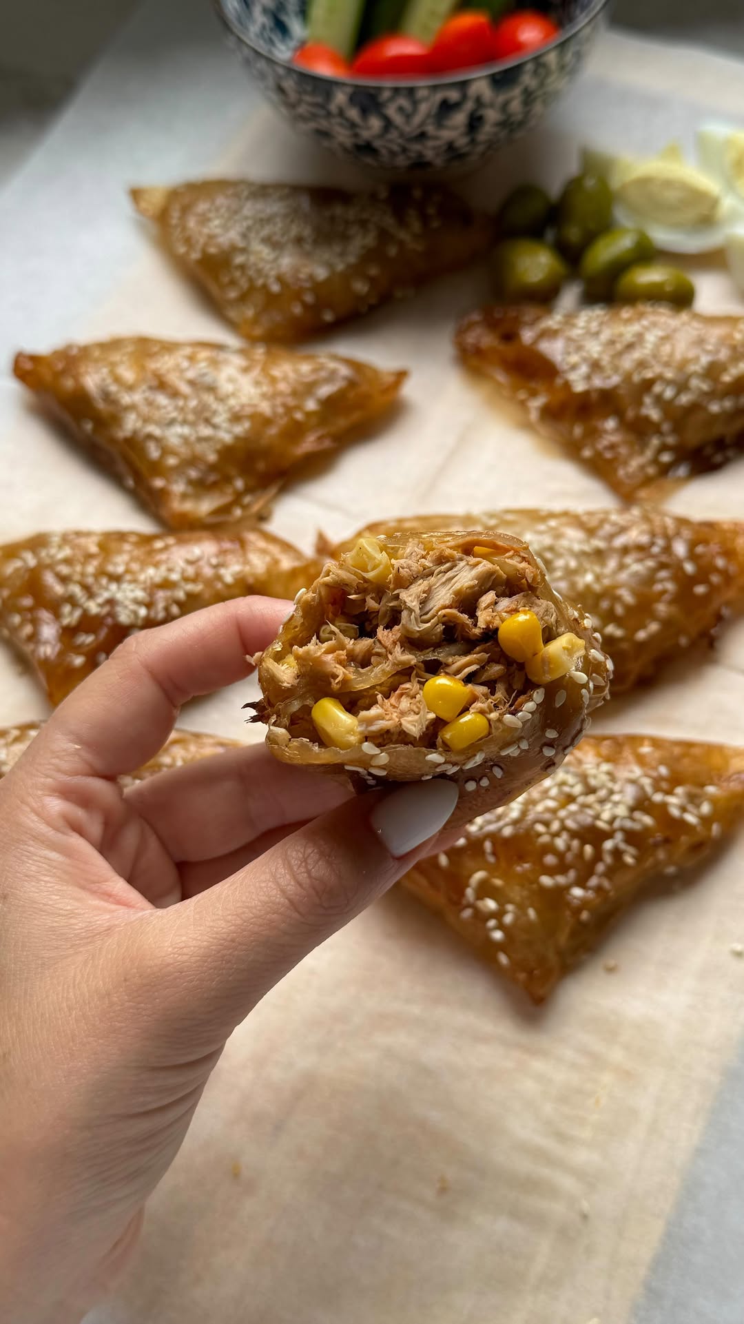 בורקס דפי אורז עם טונה...