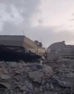 תיעוד מג'באליה: מה שנותר ממבנה שהותקף הלילה...