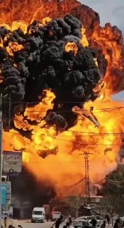 פיצוץ מכלית דלק בדומא בסוריה...