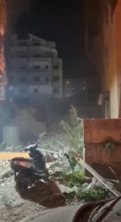 זירת ההרס בצור...