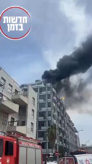 שריפה פרצה במלון סמוך לחוף מציצים בצפון תל אביב...