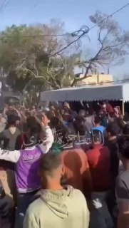 ההפגנה כעת בצפון הרצועה נגד חמאס קריאות 