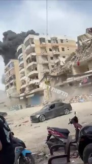 תיעוד מהשמדת המבנה בביירות...