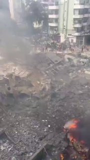 אזור התקיפה בדאחייה👆🏻...