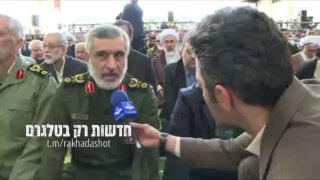 מפקד חיל האוויר והחלל במשמרות המהפכה אמיר עלי חאג'יזאדה:...