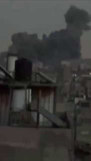 גל תקיפות באותו איזור שהותקפו מוקדם יותר בעיר עזה...