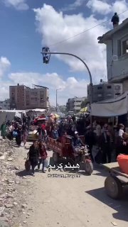 תנועה גדולה של מתפנים משג'עיה בעזה...