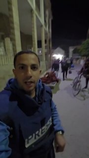 פינוי פצועים מהבית חולים כעת לפני תקיפה...