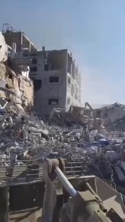 עוד מהשמדת מבנים ברפיח...