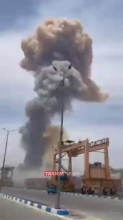 פיצוץ עז בנמל בבנדר עבאס בדרום איראן. הנסיבות טרם ברורות...