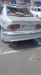 נזק באיזור הפיצוץ באיראן...