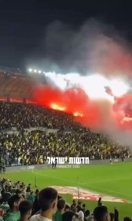 תיעוד מטורף של רגע פגיעת פצצת תאורה בילד ביציע בית