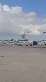 סמוך למטוסים. בצה״ל בודקים אם זו פגיעה ישירה או שברי יירוט...