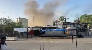 תקיפה ליד בית החולים האירופי עזה, ממזרח לחאן יונס...