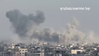 הפצצות הבוקר בעזה...