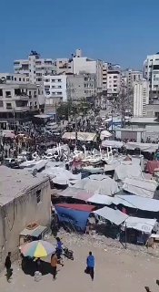 סיוע הגיע לעזה ונבזז באזור א-סראיאה, תוך חילופי אש
...