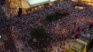 הפגנה בתל אביב להחזרת החטופים...