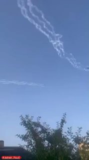 תיעודים מאיראן התנגשות הגנה אווירית עם מטרות עוינות בשמי...