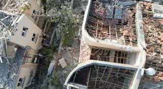 באישור הצנזורה: הנזק בראשון לציון כתוצאה מהפגיעה במהלך הלילה....