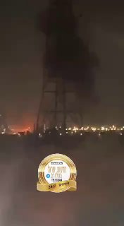 אש עולה מאזור הנפילה בצפון...