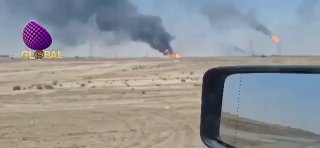 דיווחים אירנים הפצצות בשדה הנפט והגז באהוואז...