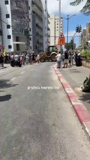 קבלת הפנים לנתניהו בבת ים...