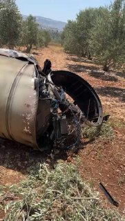 שרידי טיל איראני שנמצא בכפר כנא...