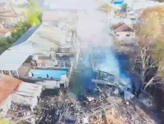 השריפה בנס ציונה ממעוף הרחפן....