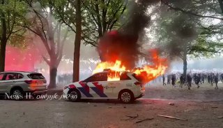 מחאות נגד מדיניות ההגירה של הולנד בהאג. ...