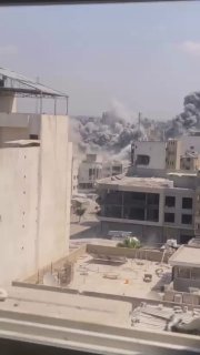 תיעוד נוסף מרגעי תקיפות צה''ל היום בצומת סאמר במערב העיר עזה....